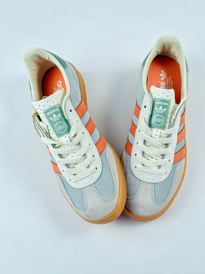 Adidas Originals Gazelle Indoor Orange and Gray