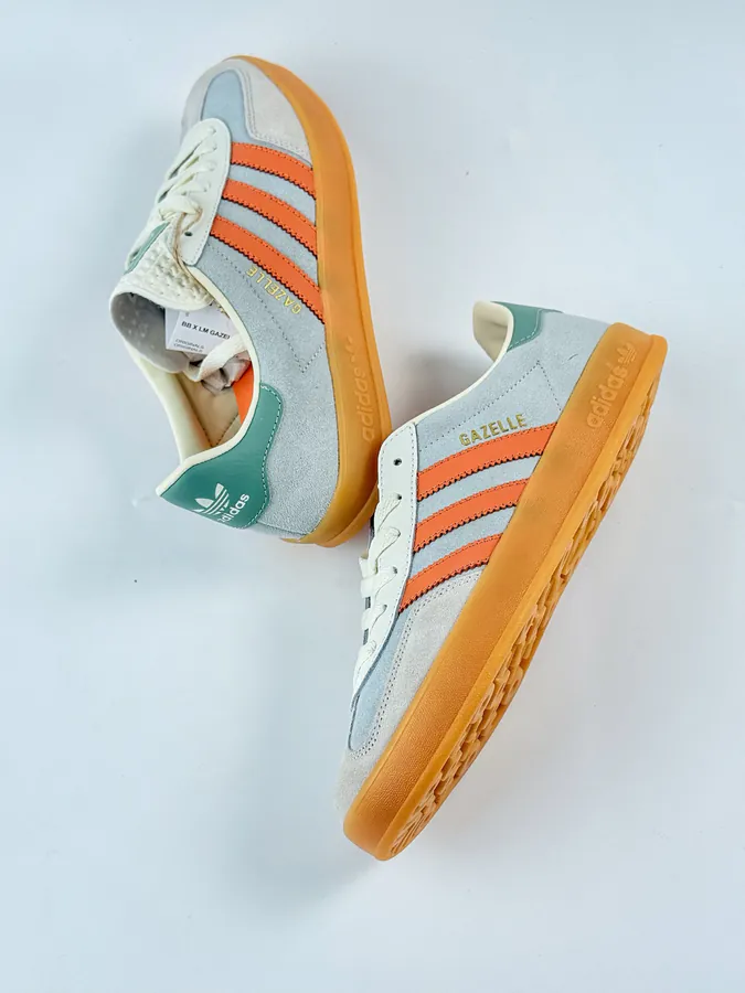 Adidas Originals Gazelle Indoor Orange and Gray