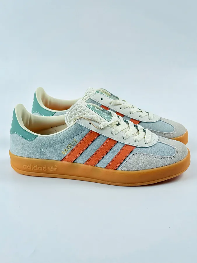 Adidas Originals Gazelle Indoor Orange and Gray