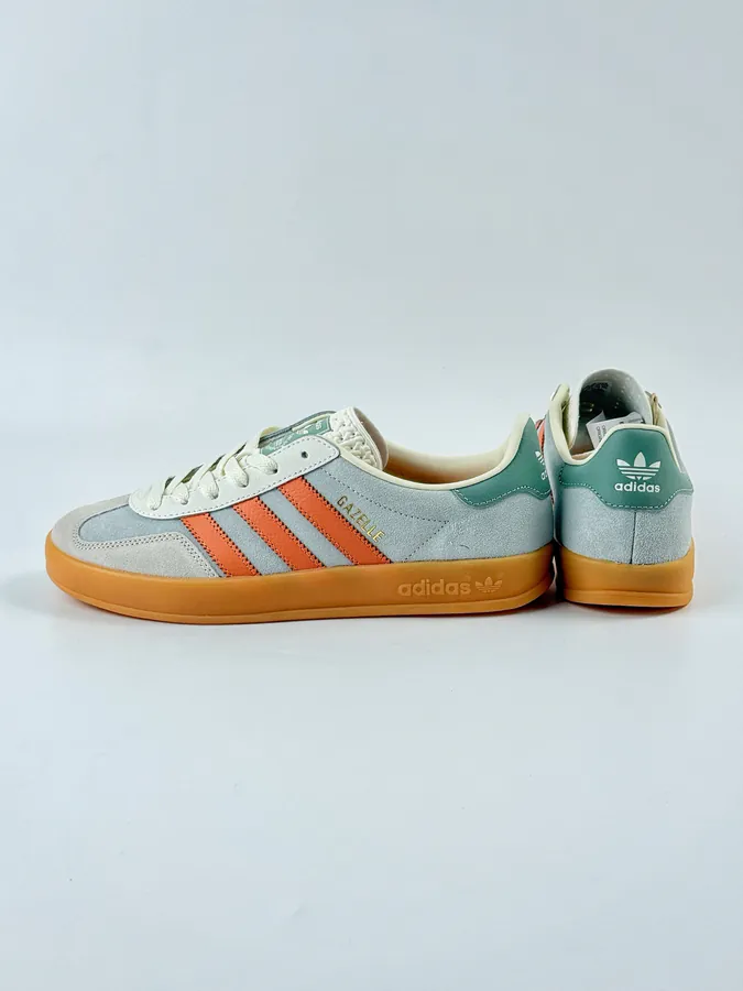 Adidas Originals Gazelle Indoor Orange and Gray