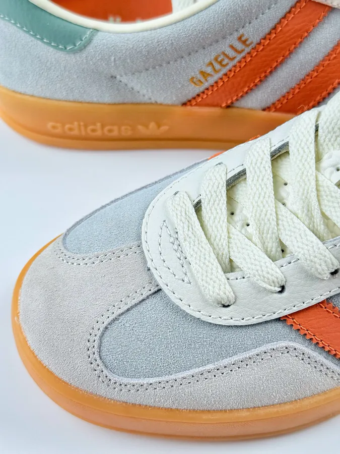 Adidas Originals Gazelle Indoor Orange and Gray