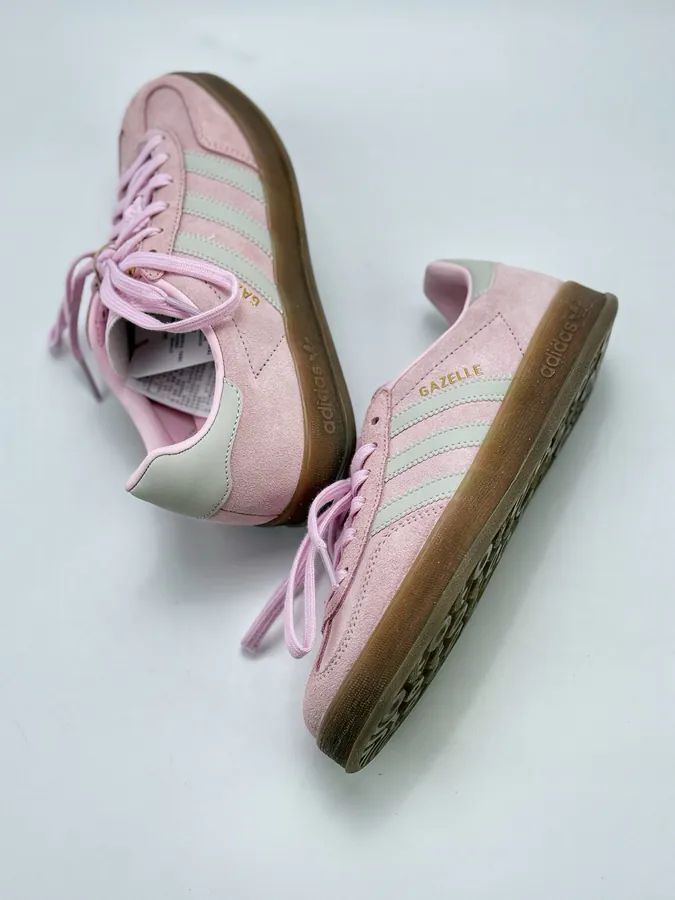 Adidas Originals Gazelle Indoor Pink with Silk Laces