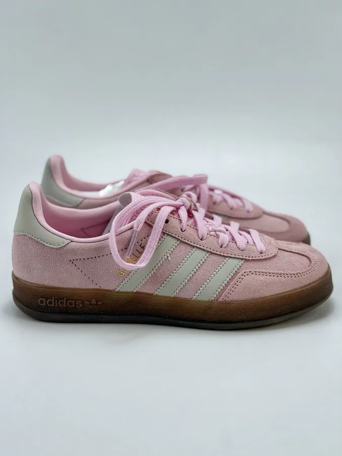 Adidas Originals Gazelle Indoor Pink with Silk Laces