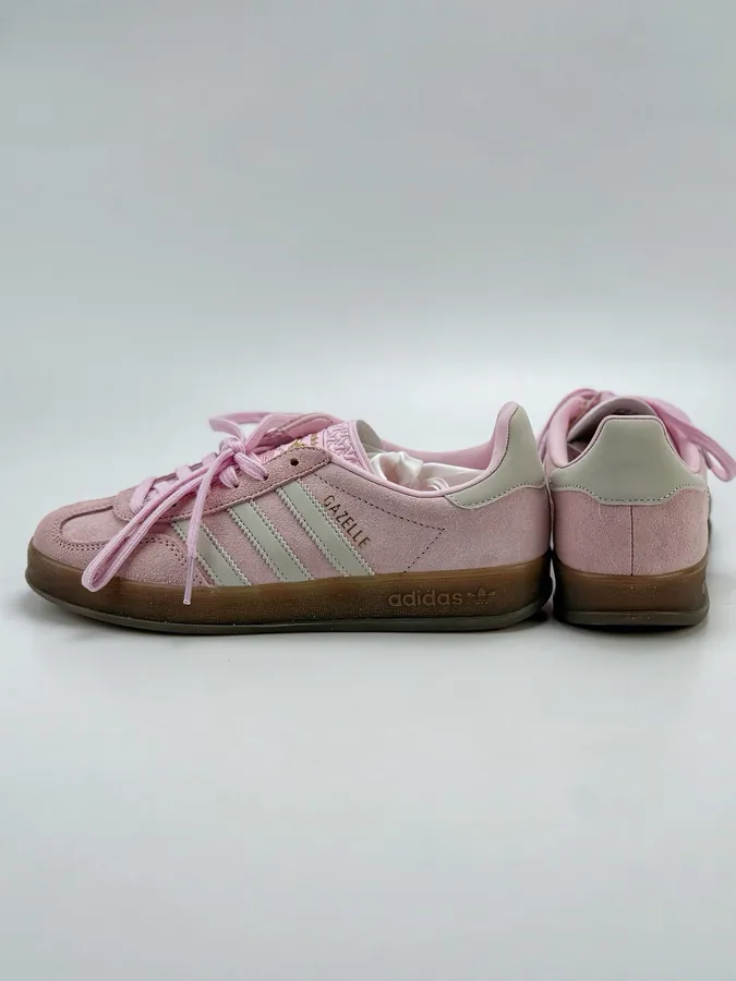 Adidas Originals Gazelle Indoor Pink with Silk Laces