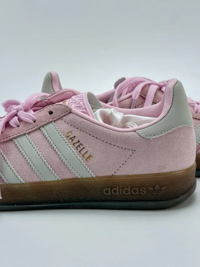 Adidas Originals Gazelle Indoor Pink with Silk Laces