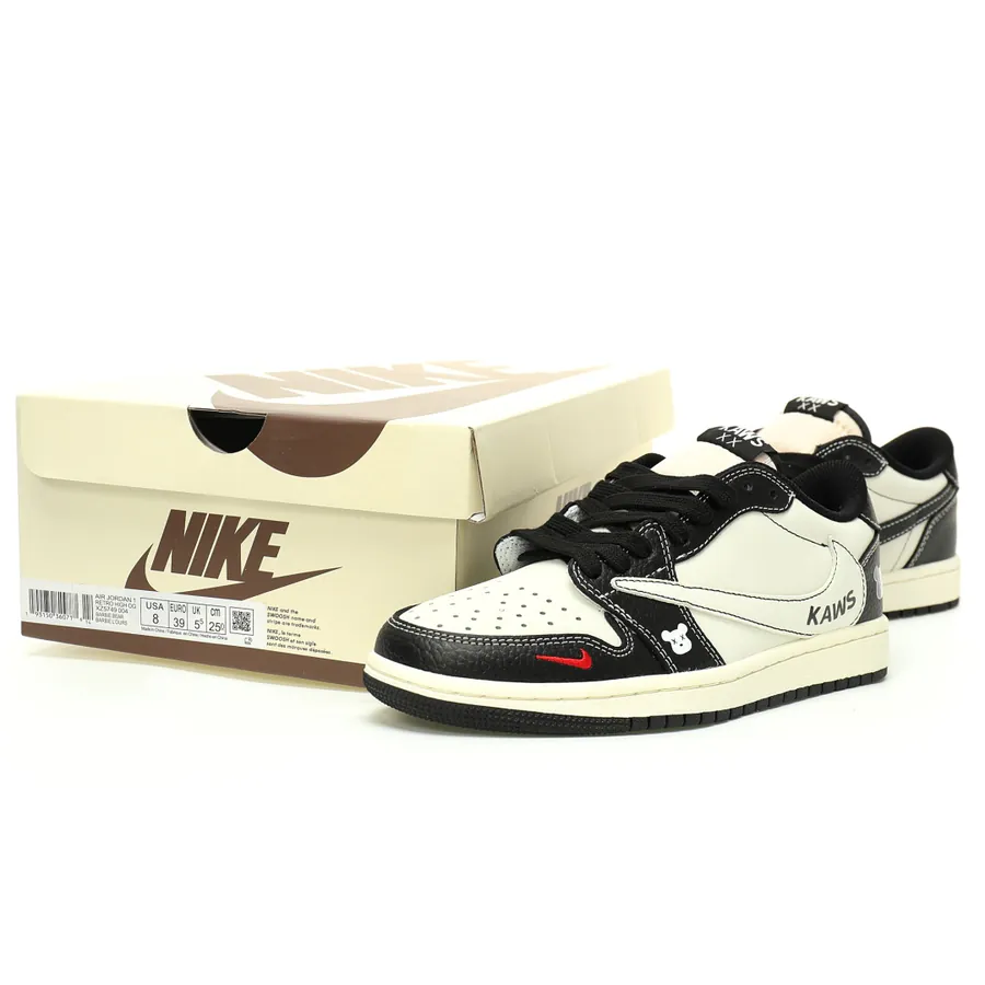 Kaws x Air 1 Low OG Creative Custom Color, Classic Low Top Sneaker