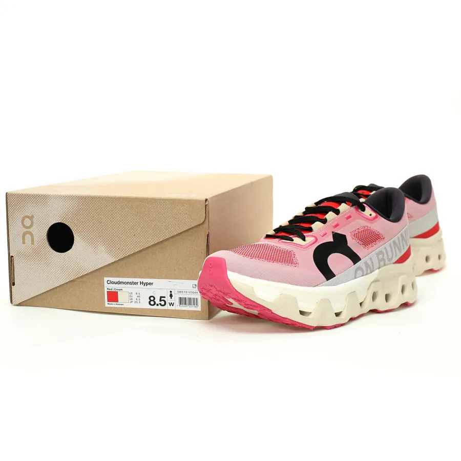 ON Running Cloudmonster Hyper Mauve Flame Lightweight Comfortable Running Shoes