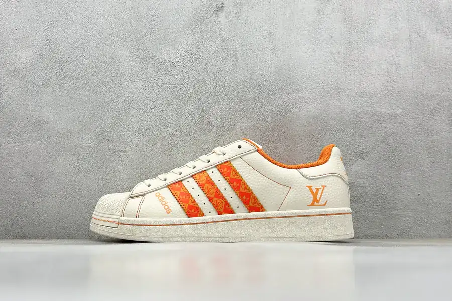 AD Originals Superstar x Louis Vuitton White Orange