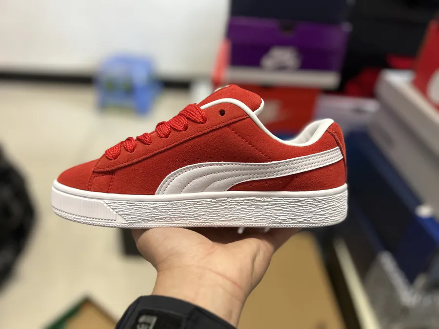 PUM Red and White Bucket Sneaker