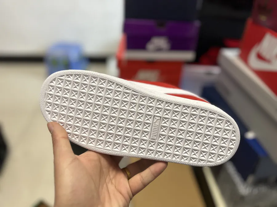 PUM Red and White Bucket Sneaker