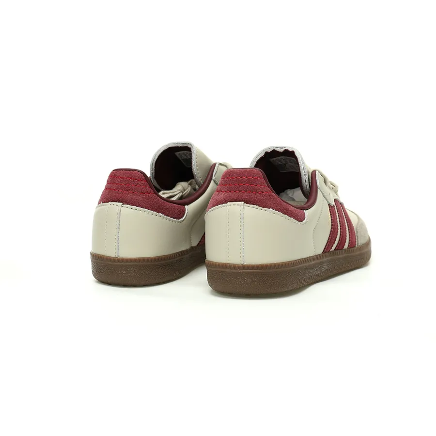 Originals Samba OG Low Top Sneakers in Putty Grey Maroon