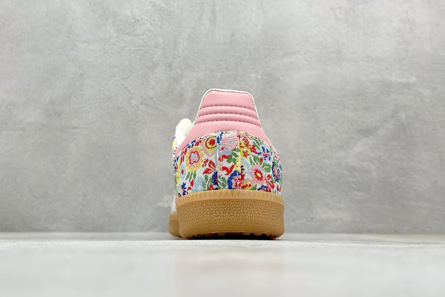 Liberty London x Adidas Originals Samba OG in Gray and Pink