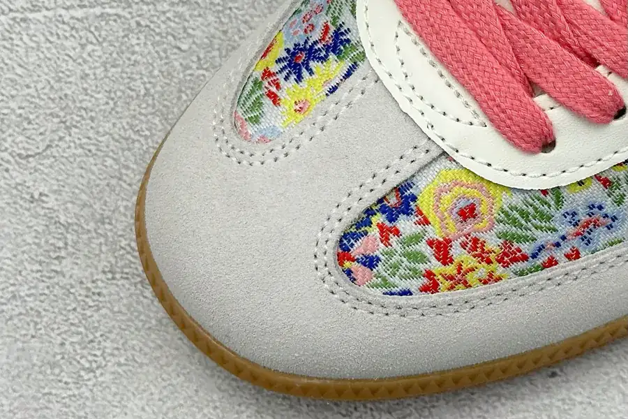 Liberty London x Adidas Originals Samba OG in Gray and Pink