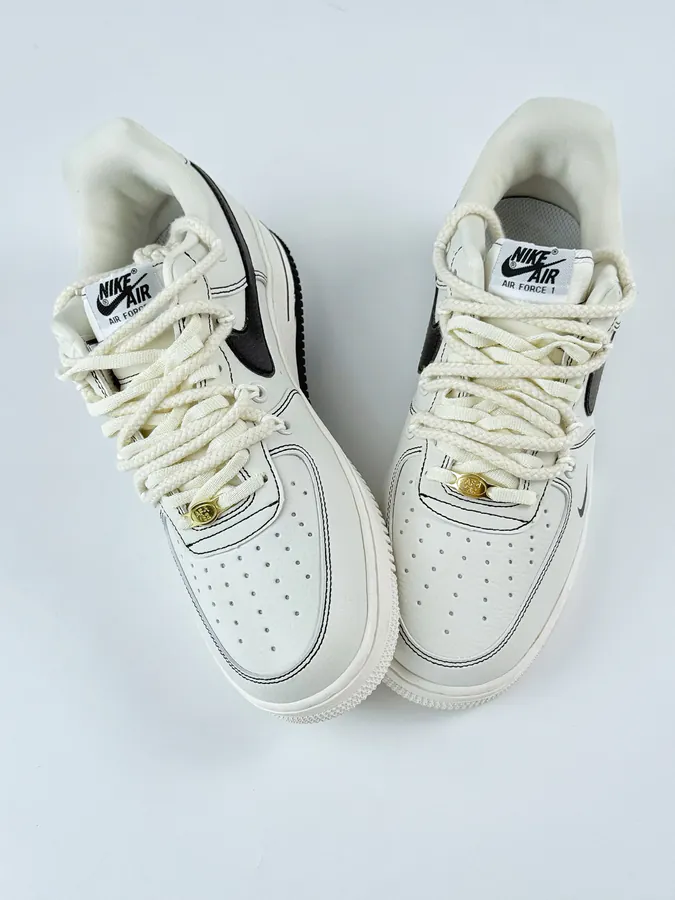 Nike Air Force 1 Low 07 x Stone Island White Black Small Hook