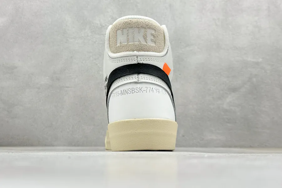 Off White X NK Blazer Mid OW Collaboration High Top Sneakers