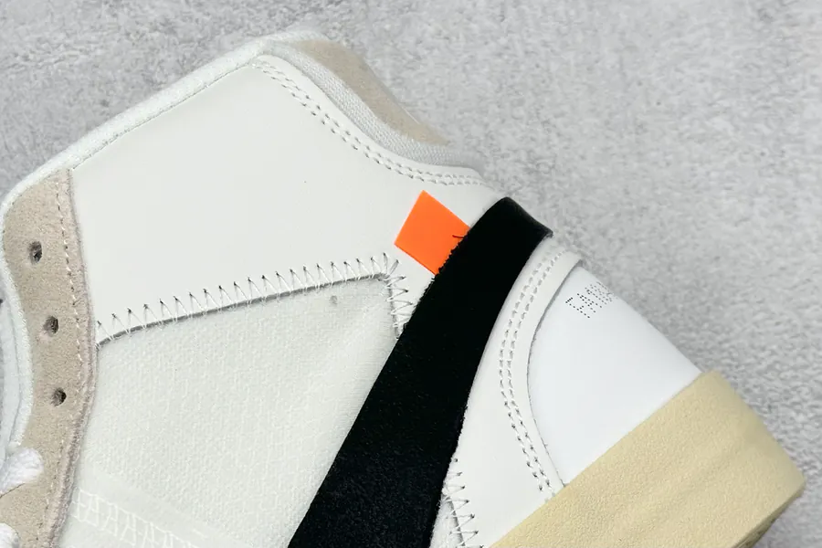 Off White X NK Blazer Mid OW Collaboration High Top Sneakers