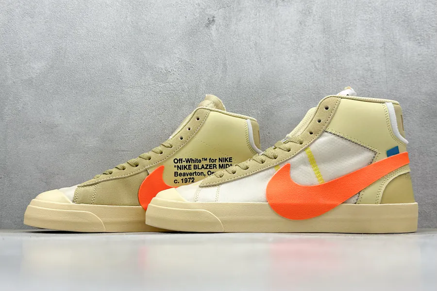 Off White X NK Blazer Mid OW联名款开拓者高帮休闲板鞋