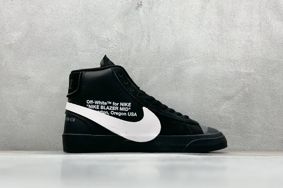 Off White X NK Blazer Mid OW Collaborative High Top Sneakers
