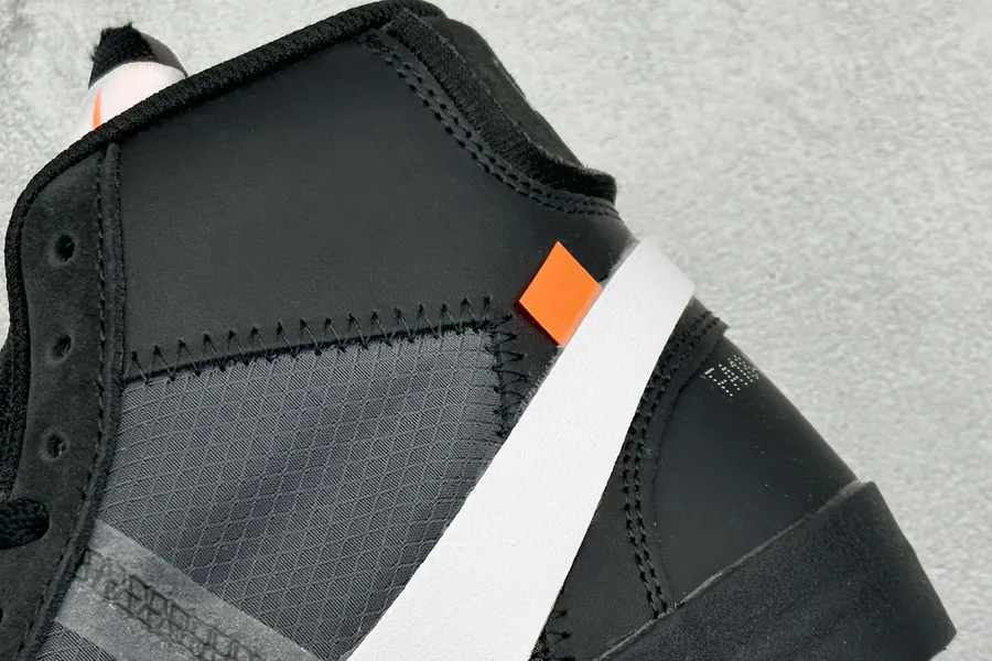 Off White X NK Blazer Mid OW Collaborative High Top Sneakers