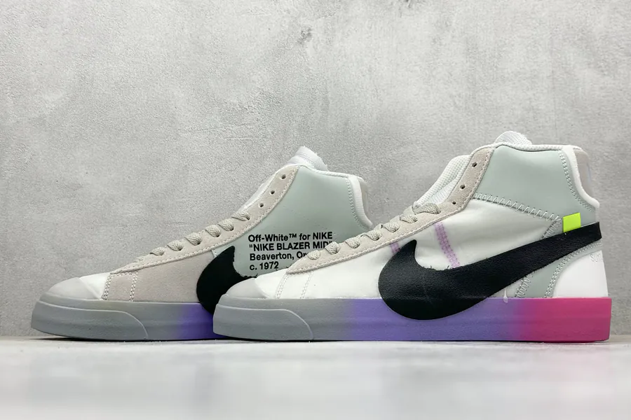 Off White X NK Blazer Mid OW 联名款开拓者高帮休闲板鞋