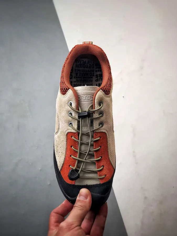 KEEN Jasper Red Brown Grey Streetwear Style Hiking Boots
