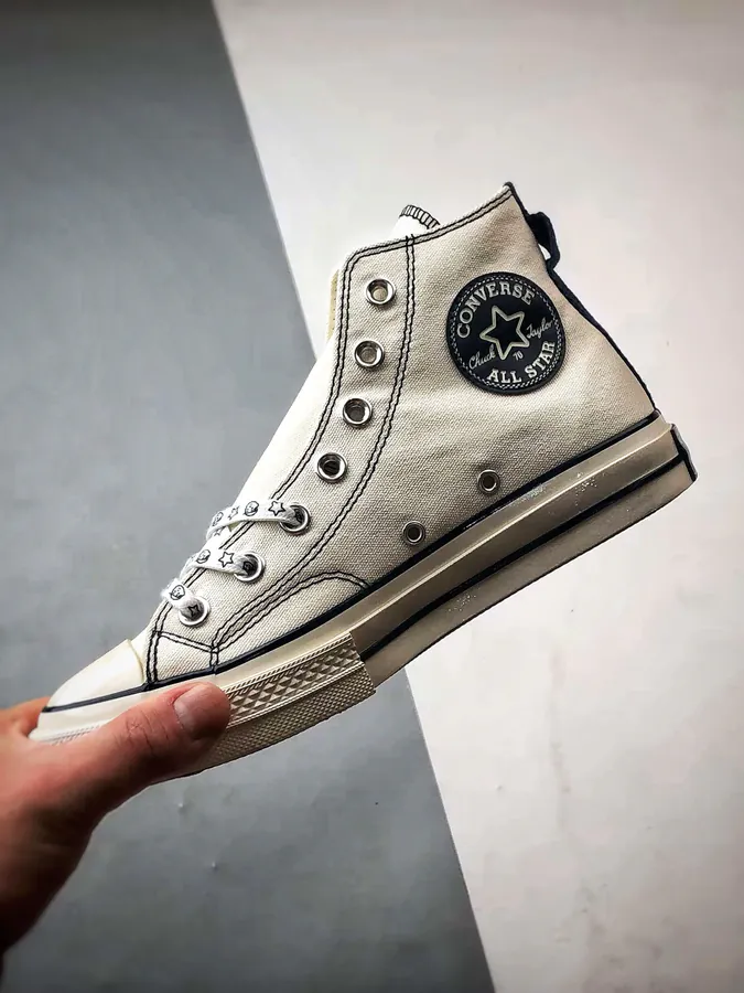 Converse x Noritake Collaboration White Blue High Top Canvas Shoes