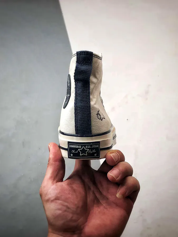 Converse x Noritake Collaboration White Blue High Top Canvas Shoes