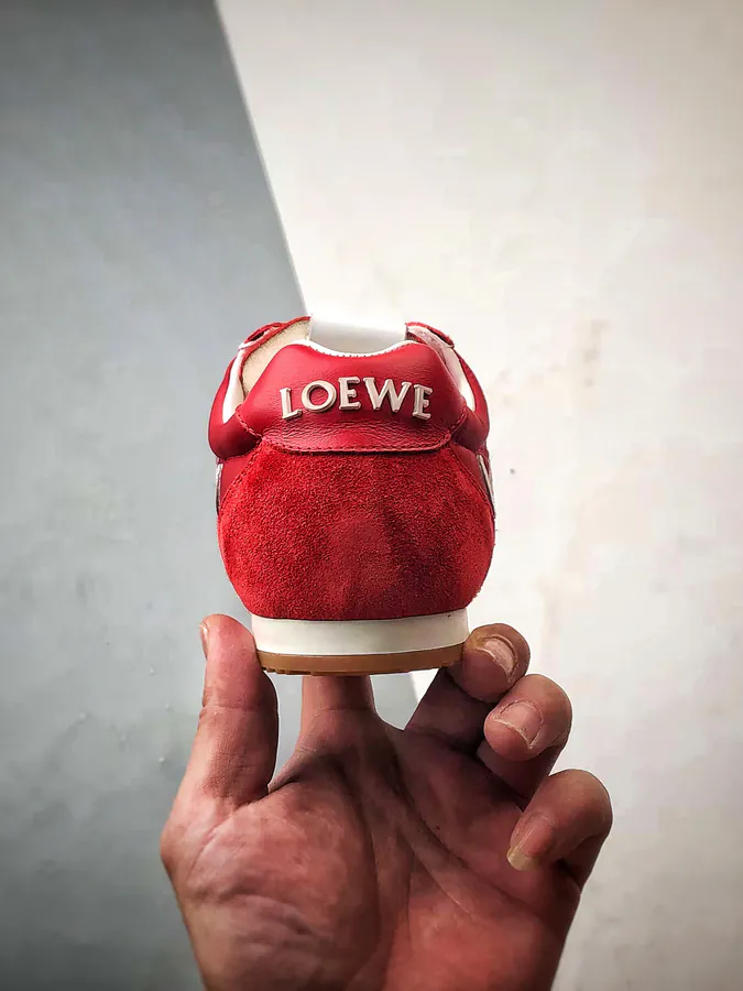 Loewe Ballet Runner 2.0 Red Asymmetrical Toe Design
