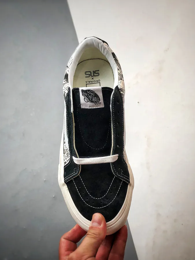 Vans Sk8 Low x SNS Black and White Graffiti