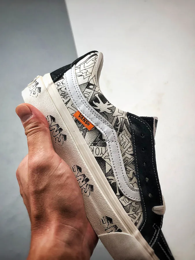 Vans Sk8 Low x SNS Black and White Graffiti