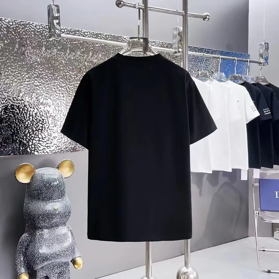 CHANEL Print Round Neck Short Sleeve T Shirt