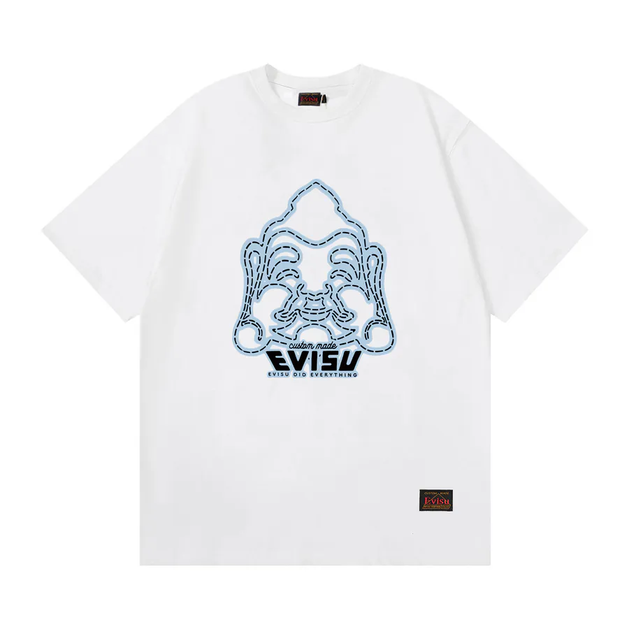 EVISU New Buddha Print Short Sleeve Loose Fit情侣款
