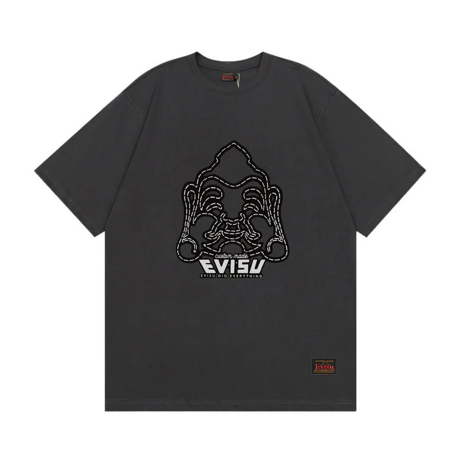 EVISU New Buddha Print Short Sleeve Loose Fit情侣款
