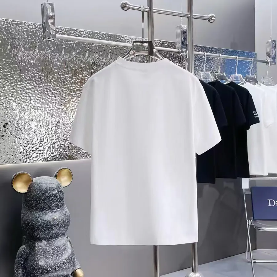 CHANEL Print Round Neck Short Sleeve T Shirt