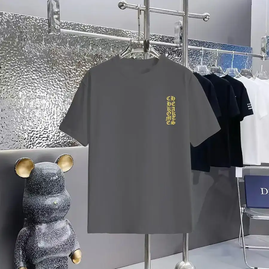 Come Hearts Printed Round Neck Short Sleeve T Shirt