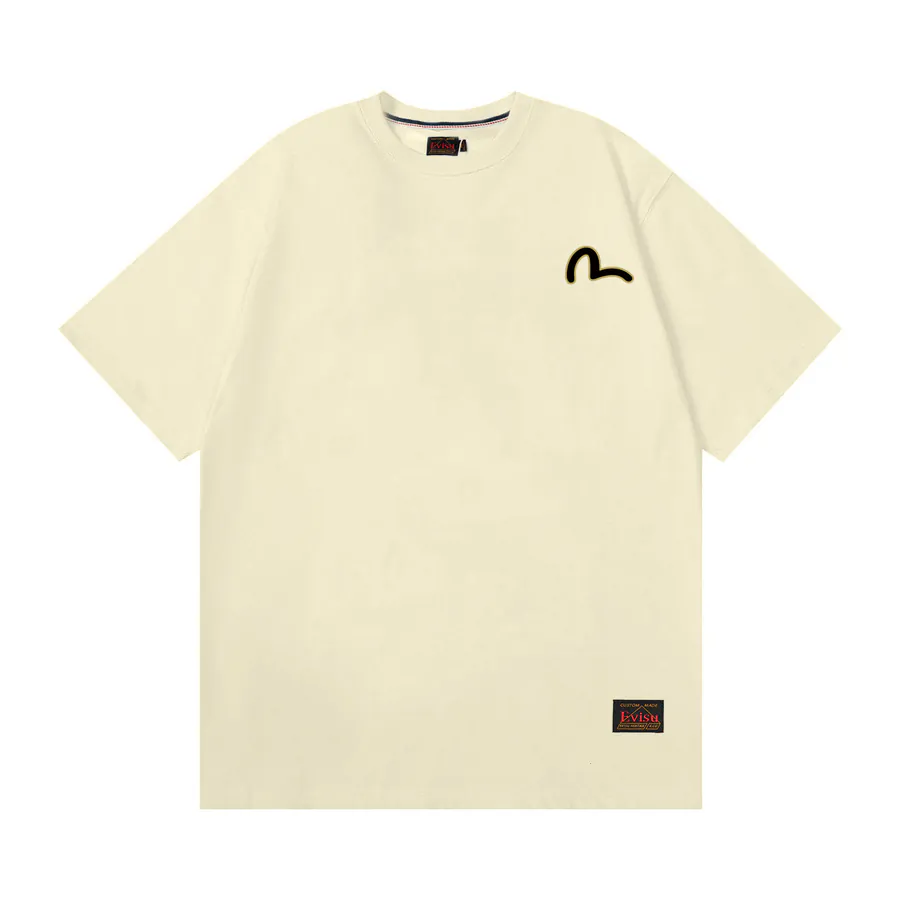 EVISU New Buddha Letter Print Short Sleeve Loose Fit情侣款
