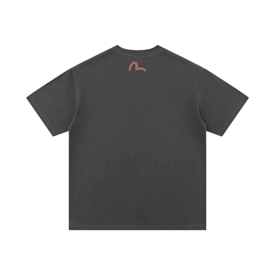 EVISU New Dharma Print Oversized T Shirt for Couples