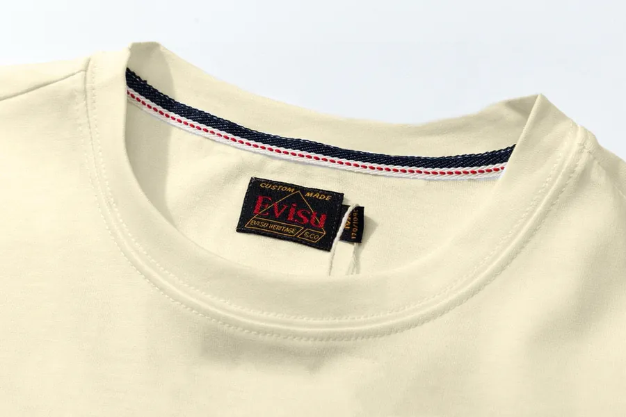 EVISU New Dharma Print Loose Fit T Shirt for Couples