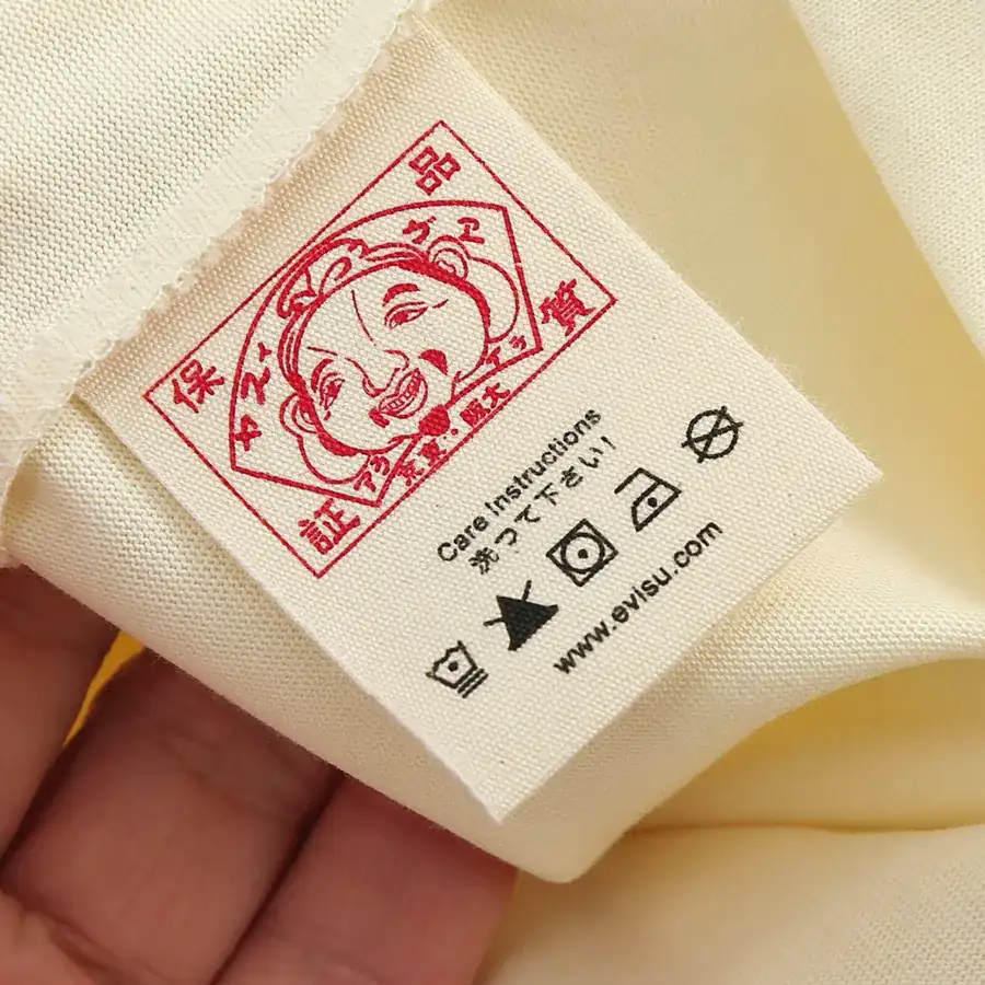 EVISU New Letter Print Oversized T Shirt