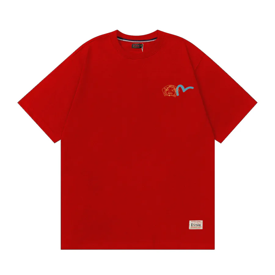 EVISU New Buddha Head Small Seagull Print T Shirt