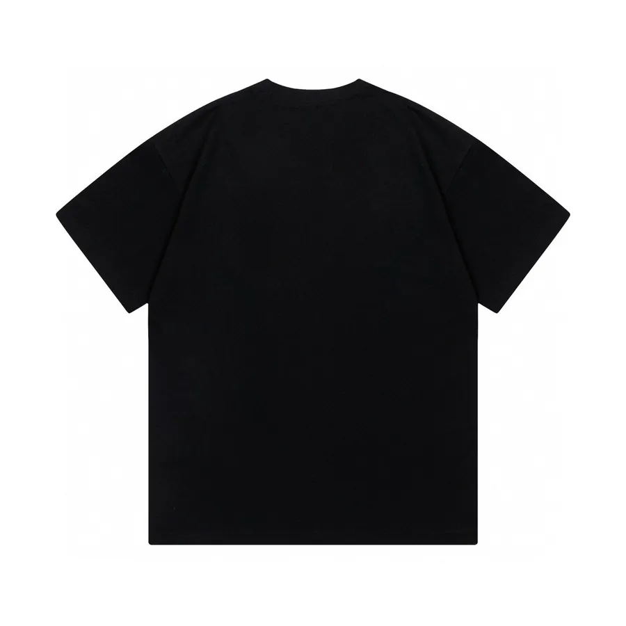EVISU New Lettering Seagull Print Loose Short Sleeve Casual T Shirt for Couples