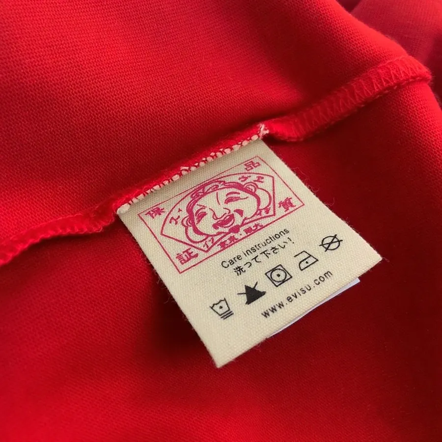 EVISU New Letter Small Seagull Print Oversized T Shirt