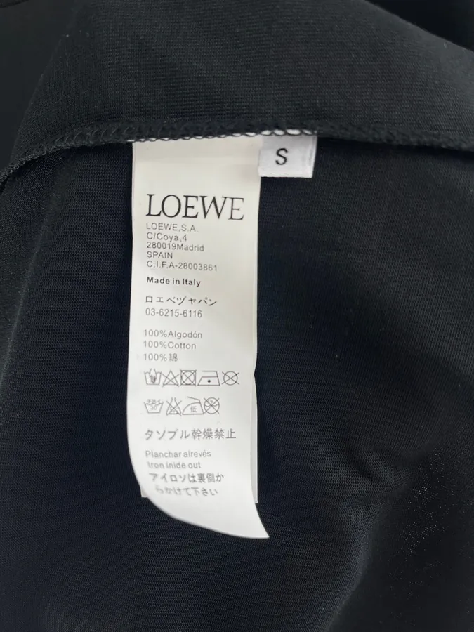 Loewe Logo Embroidered Short Sleeve