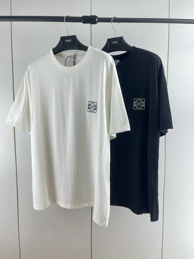 Loewe Logo Embroidered Short Sleeve