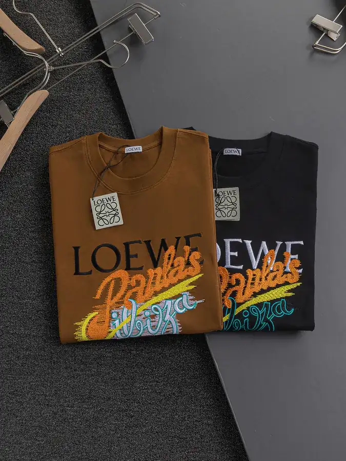 LOEWE Premium T Shirt Oversized Fit, Minimalist Style