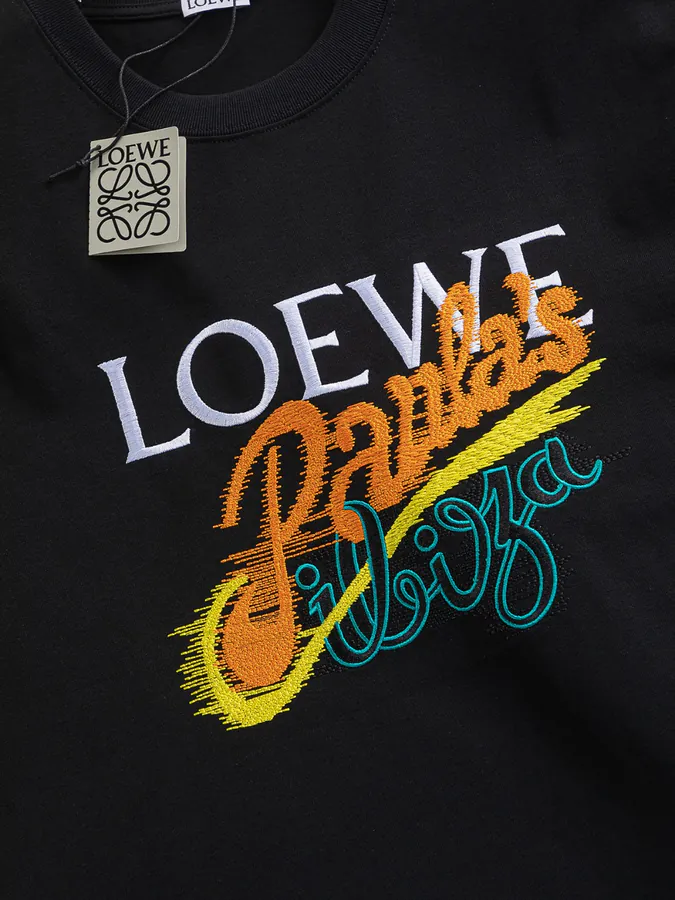 LOEWE Premium T Shirt Oversized Fit, Minimalist Style