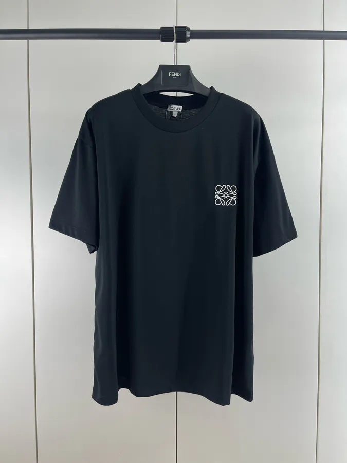 Loewe Logo Embroidered Short Sleeve