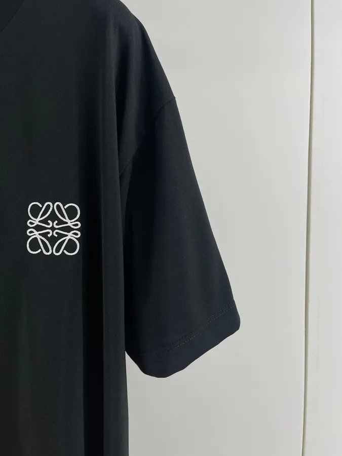 Loewe Logo Embroidered Short Sleeve