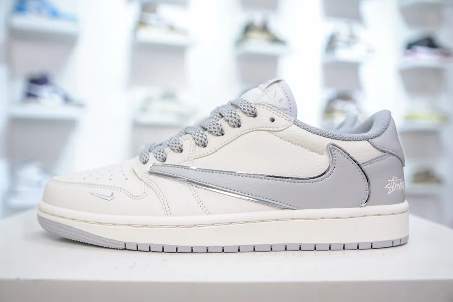 TS x Air 1 Low OG Version White and Gray