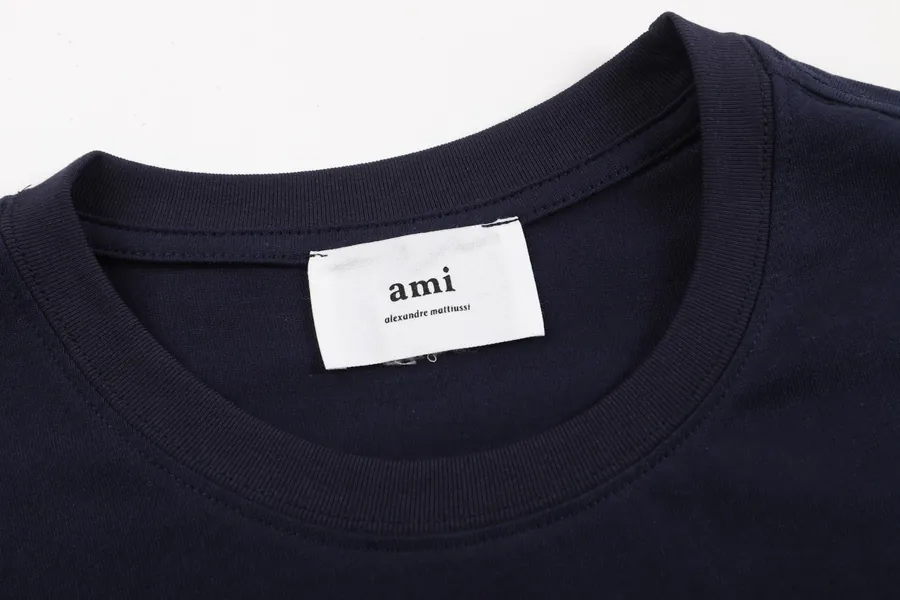 Ami Rainbow Embroidered Heart Short Sleeve 8 Colors